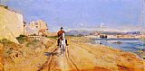 Self-Portrait Along The Route De La Salice, Antibes by Jean-Louis Ernest Meissonier